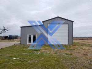 The Birmingham Barn with after market door grey