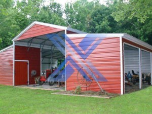 The Americus 42'Wx35'Lx14'Hx9'H Drop Down Barn