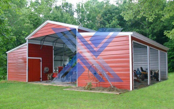 The Americus 42'Wx35'Lx14'Hx9'H Drop Down Barn