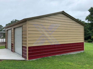 The Belton 20'Wx20'Lx9'H Vertical Roof Garage