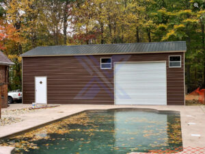 The Easley 30'Wx40'Lx12'H w frame-out pool house