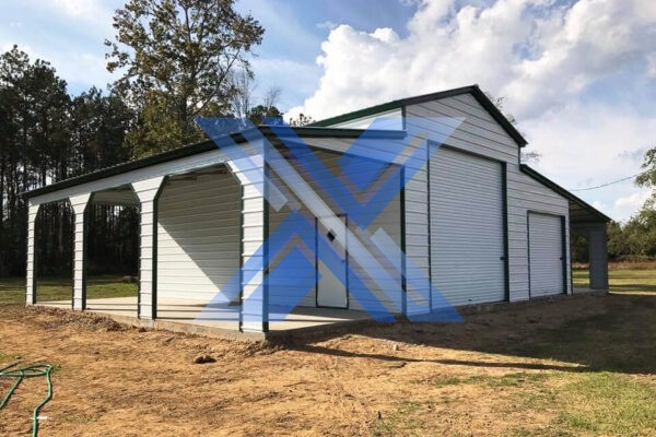 The Hinesville 42'Wx40'L Drop Down Barn